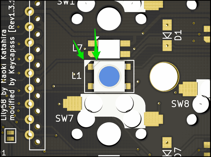 SK6812-Mini led orientation