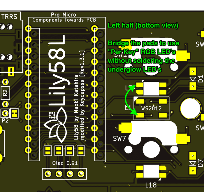 Left half - bridge underglow